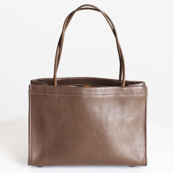 Bonnie Cashin for Coach Purse Tote Bag Mini Kiss Lock Bag Leather Vintage 60s - Picture 8 of 10